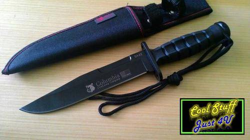 THE COLUMBIA SA43 FIXED BLADE WITH PARACORD SLING & SHEATH***HOT ITEM***